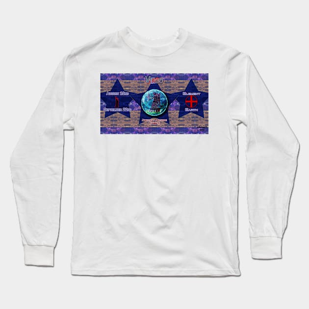 Zo-Disc Virgo with background v1 Long Sleeve T-Shirt by ajbruner77